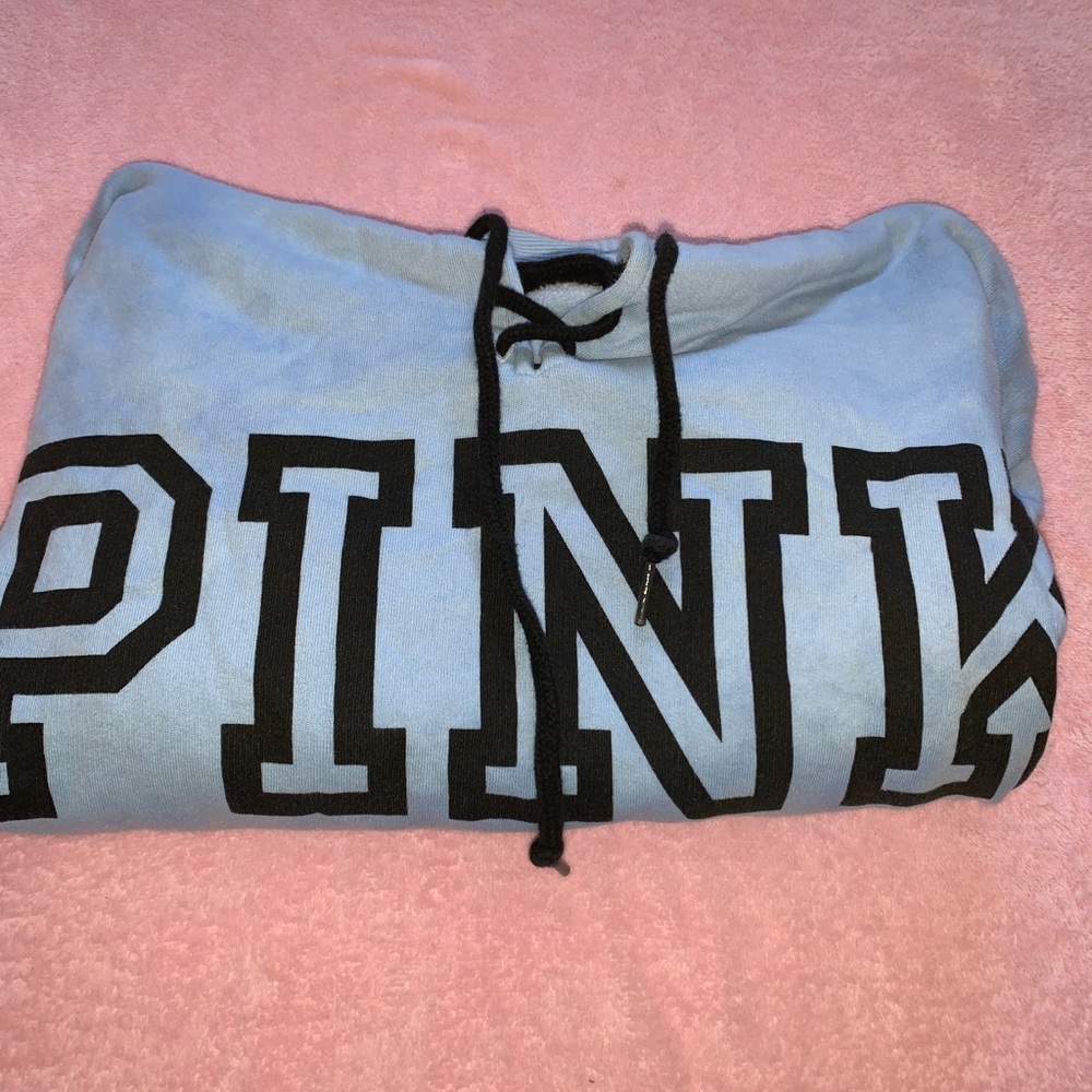 Pink blue tie dyed hoodie
